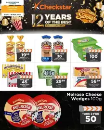 Check Star catalogue Page 2: Melrose/Parmaiat Cheese Slices €56,99, D'Lite Magarine Tub €29,99