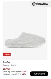 Eobuwie gazetka tydzień 43 Strona 3: Kapcie szary DeeZee €39,99