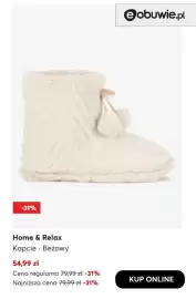 Eobuwie gazetka tydzień 43 Strona 6: Kapcie beżowe Home & Relax €54,99