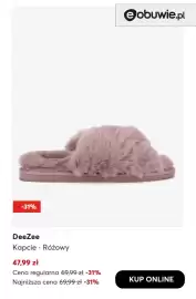 Eobuwie gazetka tydzień 43 Strona 7: Kapcie różowy DeeZee €47,99
