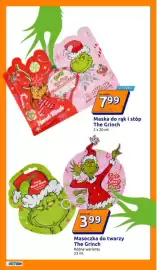 Action gazetka tydzień 43 Strona 10: Maska do rąk i stóp The Grinch €7,99, Maseczka do twarzy The Grinch €3,99