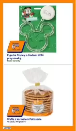 Action gazetka tydzień 43 Strona 13: Figurka Disney z diodami LED i przyssawką €6,99, Wafle z karmelem Patisserie €6,99
