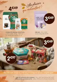 Catalogue b&m page 2: UBE latte €3,49, STARBUCKS Dolce Gusto €4,49