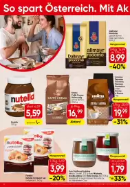 Spar Flugblatt Seite 16: Tchibo Caffè Crema Vollmundig €16,99, Zum Dorfkrug Pudding €1,79