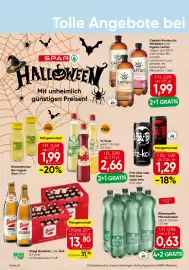 Eurospar Flugblatt Seite 10: The Gutsy Captain Kombucha Bio-Tee Himbeere €1,99, Römerquelle Mineralwasser €0,63