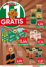 Eurospar Flugblatt Seite 9: Gösser Märzen €0,64, Vitale Pomodori Datterini €0,74