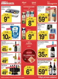 ABC Lavpris tilbudsavis uge 43 Side 7: Bakkedal Smørbar €9,98, Jean XXII Côtes du Rhône eller Faunus Primitivo €59,98