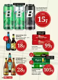 Dagli'Brugsen tilbudsavis Side 22: Carlsberg eller Tuborg €105,00, Grimbergen eller Jacobsen øl €28,00