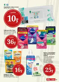 Dagli'Brugsen tilbudsavis Side 23: Pedigree eller Dreamies snacks €16,00, Änglamark vådservietter €10,00