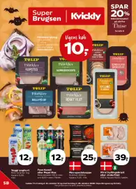 SuperBrugsen tilbudsavis uge 43 Side 1: Yoggi yoghurt €12,00, Xtra! kyllingebryst / inderfilet €39,00