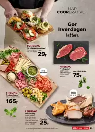 SuperBrugsen tilbudsavis uge 43 Side 27: Fredagsbøf - entrecote eller ribeye €75,00, Torsdagssmørrebrød €29,00