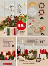 SuperBrugsen tilbudsavis uge 43 Side 38: Kalenderlys €35,00, Dekofad eller krans €25,00