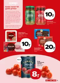 SuperBrugsen tilbudsavis uge 43 Side 5: Coop bacon €10,00, Coop pesto €10,00