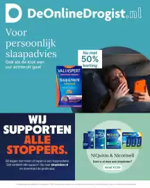 De Online Drogist folder Pagina 1: Valdispert slaap&nacht, NiQuitin & Nicotinell €7,95