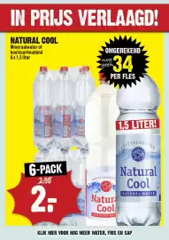 Dirck 3 folder week 43 Pagina 15: Natural cool Mineraalwater of koolzuurhoudend €2,00