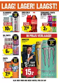 Dirck 3 folder week 43 Pagina 16: Slammers energy drink €10,00, Coca cola regular of zero €7,50
