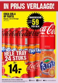 Dirck 3 folder week 43 Pagina 17: Coca cola of fanta Regular, Zero of Orange €14,00