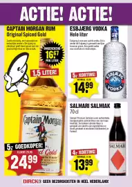 Dirck 3 folder week 43 Pagina 2: Salmari Premium Salmiak likeur €13,99, Captain Morgan Original Spiced Gold €24,99