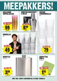 Dirck 3 folder week 43 Pagina 6: Gekleurde shotglaasjes €0,99, Cocktailshakerset €8,99
