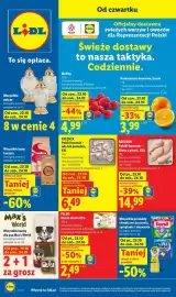 Lidl gazetka tydzień 43 Strona 1: Pomarańcze deserowe €3,99, Polski kurczak uda XXL Rzeźnik €6,49
