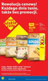 Lidl gazetka tydzień 43 Strona 14: Ser gouda w plastrach XXL Pilos €11,99