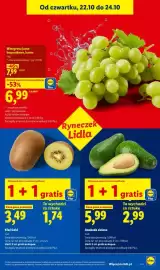 Lidl gazetka tydzień 43 Strona 45: Winogrona jasne bezpestkowe luzem Ryneczek Lidla €6,99
