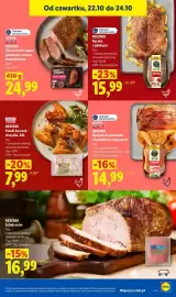 Lidl gazetka tydzień 43 Strona 57: Schab extra Rzeźnik €16,99, Polski kurczak skrzydła XXL Rzeźnik €7,99