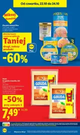 Lidl gazetka tydzień 43 Strona 6: Ser gouda w kawałku XXL Pilos €7,49