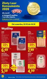Lidl gazetka tydzień 43 Strona 60: Schab wieprzowy Pikok Pure €5,59, Salami z pieprzem Pikok €6,49