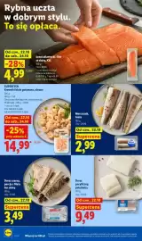 Lidl gazetka tydzień 43 Strona 64: Dorsz pacyficzny polędwica €9,49, Dorsz czarny porcje z fileta bez skóry €3,49