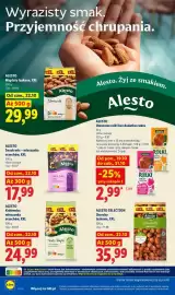 Lidl gazetka tydzień 43 Strona 80: Migdały łuskane XXL Alesto €29,99, Królewska mieszanka orzechów XXL Alesto €24,99