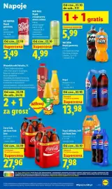 Lidl gazetka tydzień 43 Strona 87: Napój gazowany Coca-Cola 4-pak €27,96, Napój gazowany Pepsi 2-pak €13,98