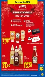 Lidl gazetka tydzień 43 Strona 91: Sos Andalouse Heinz €6,99, Sos XXL mustard barbecue Heinz €21,99