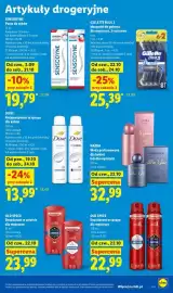 Lidl gazetka tydzień 43 Strona 95: Maszynki do golenia dla mężczyzn 3-ostrzowe Gillette Blue 3 €25,39