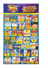 Encarte Supermercados Guanabara Página 1: Surf 5 em 1 €11,99, Desodorante nivea aerosol €7,99