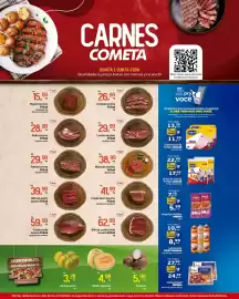Encarte Cometa Supermercados Página 1: Sobrecova de frango jaguá €11,99, Meio da asa de frango jaguá €17,99