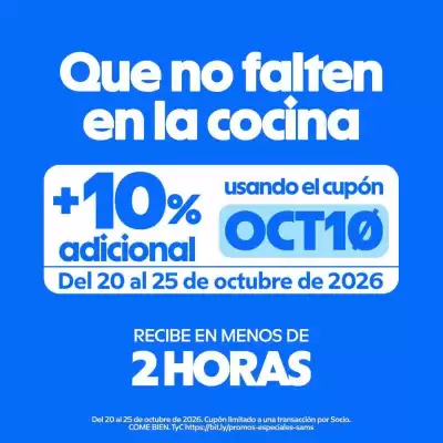 Sam's Club (válido hasta 25-10)