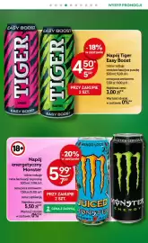 Żabka gazetka Strona 23: Napój energetyczny Monster €5,99, Napój Tiger Easy Boost €4,50