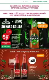 Żabka gazetka Strona 41: Piwo Garage 8% €5,99, Napój piwny Lindemans Kriek €14,99
