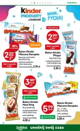 Żabka gazetka Strona 47: Baton Kinder Mleczna Kanapka €2,70, Baton Kinder Pingui €2,99