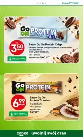 Żabka gazetka Strona 58: Baton Go On Protein Crisp €3,60, Baton Go On Protein Tiramisu €6,99