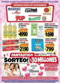 Catálogo Supermercados Mariano Max Página 1: Manfrey leche larga vida entera o descremada €1.698,00