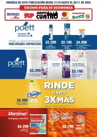 Catálogo Supermercados Mariano Max Página 10: Poett limpiador líquido €3.199,00, Poett aromatizante tel de telas €4.899,00