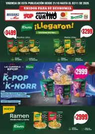 Catálogo Supermercados Mariano Max Página 12: Knorr risottos listos €3.499,00, Knorr pastas listas €3.299,00