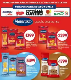 Catálogo Supermercados Mariano Max Página 14: Matarazzo fideos guiseros / soperos / largos €1.399,00