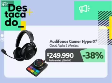 Catálogo PC Factory Página 6: Audifonos gamer hyperx €249.990,00