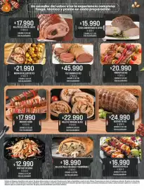 Catálogo Jumbo Página 6: Brocheta de res €20.990,00, Steak condimentado de cerdo €15.990,00