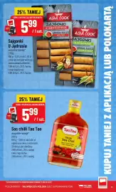 Polomarket gazetka tydzień 43 Strona 13: Sajgonki z warzywami Asia Cook U Jędrusia €5,99, Sos chilli Tao €5,99