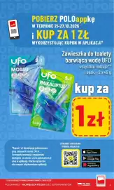 Polomarket gazetka tydzień 43 Strona 3: Zawieszka do toalety barwiąca wodę UFO eukaliptus 2-pak €1,00