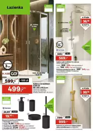 Leroy Merlin gazetka Strona 4: Łazienka WIĘCEJ WARIANTÓW WIĘCEJ WARIANTÓW gr.szkła: 5 mm gr. szkła: 8 mm powłoka ułatwiająca